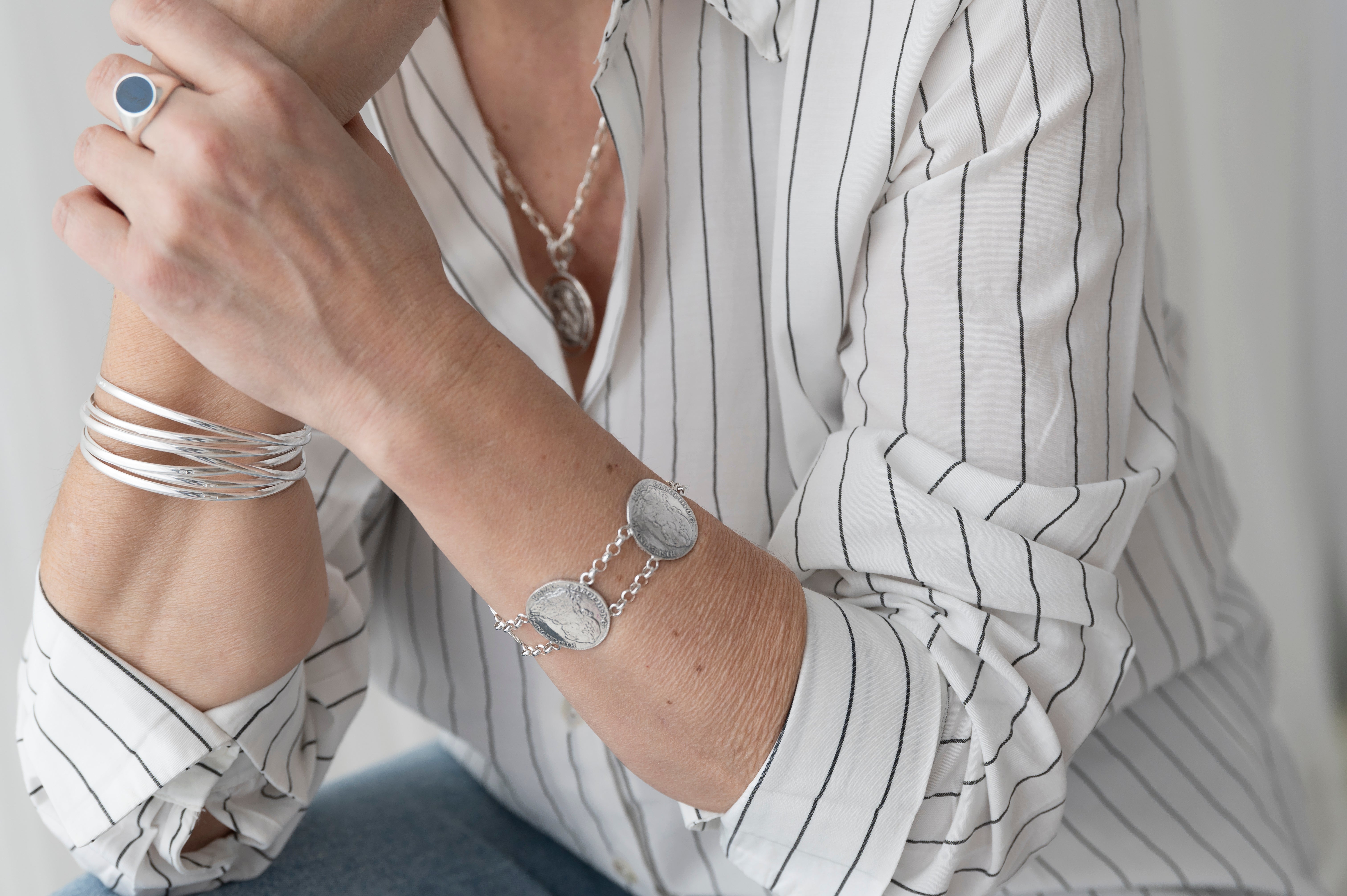 Pulsera Figaro Mujer - Plata De Ley 925 Reciclada, 19 Cm, Cierre De Mosquetón, Ideal Como Regalo Elegante