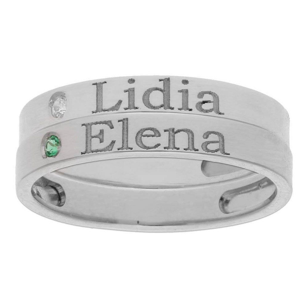 Anillo Plata Nombre-Kida Plata-anillo plata,plara personalizada,plata