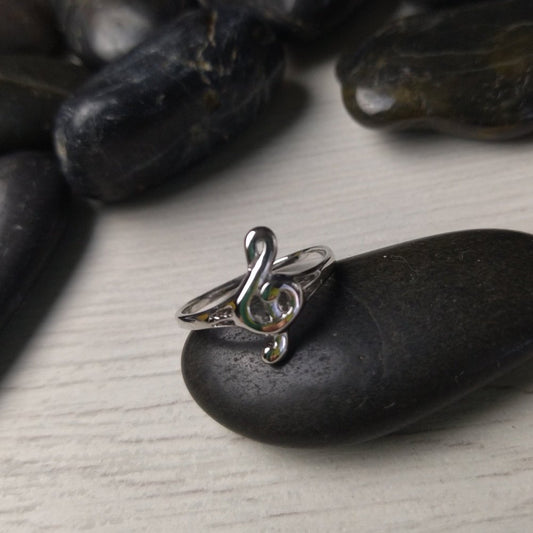 Anillo Plata Clave de Sol