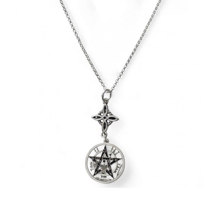 Colgante Plata Nudo y Tetragramaton