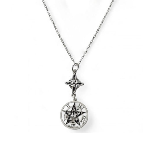 Colgante Plata Nudo y Tetragramaton