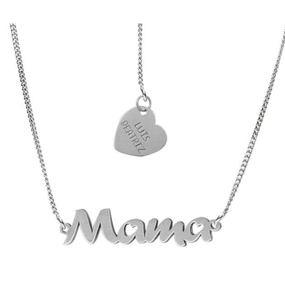 Collar Plata Mama Nombres-Kida Plata-collar plata personalizado,plata