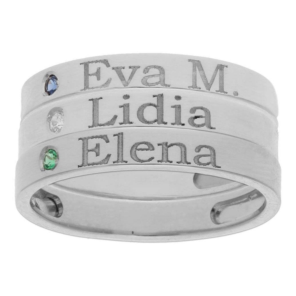 Anillo Plata Nombre-Kida Plata-anillo plata,plara personalizada,plata