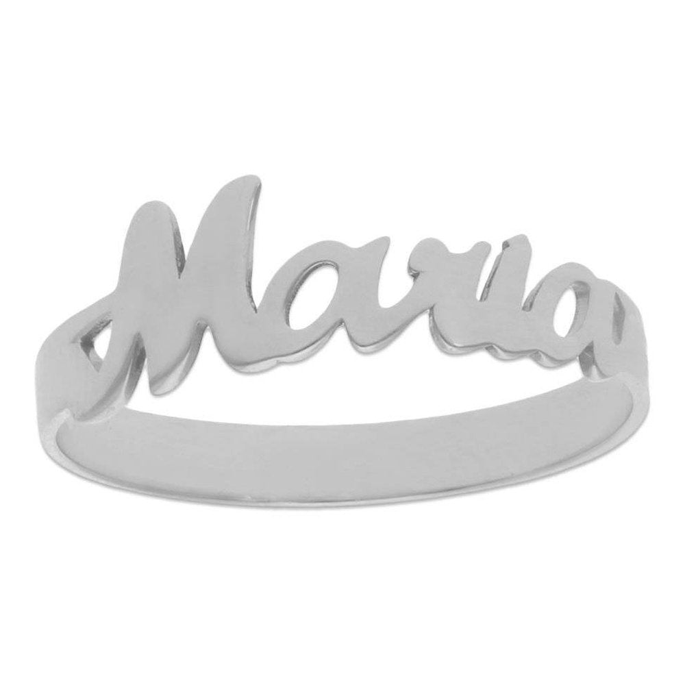 Anillo Plata Nombre-Kida Plata-anillo personalizado,anillo plata nombre,plata