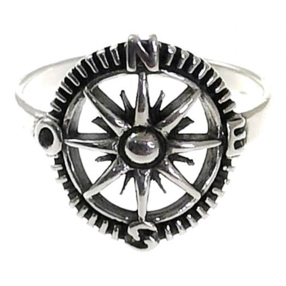 Anillo Plata Rosa de los Vientos