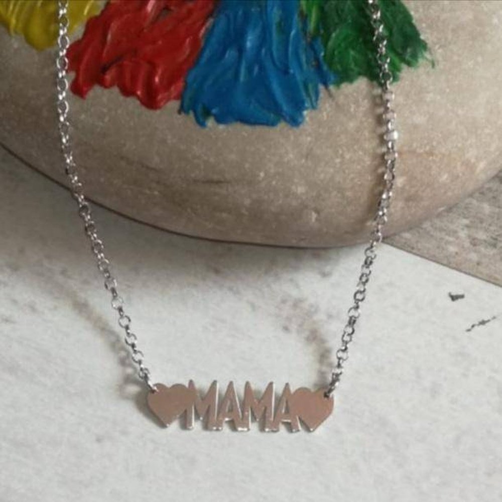 Collar Plata Mamá
