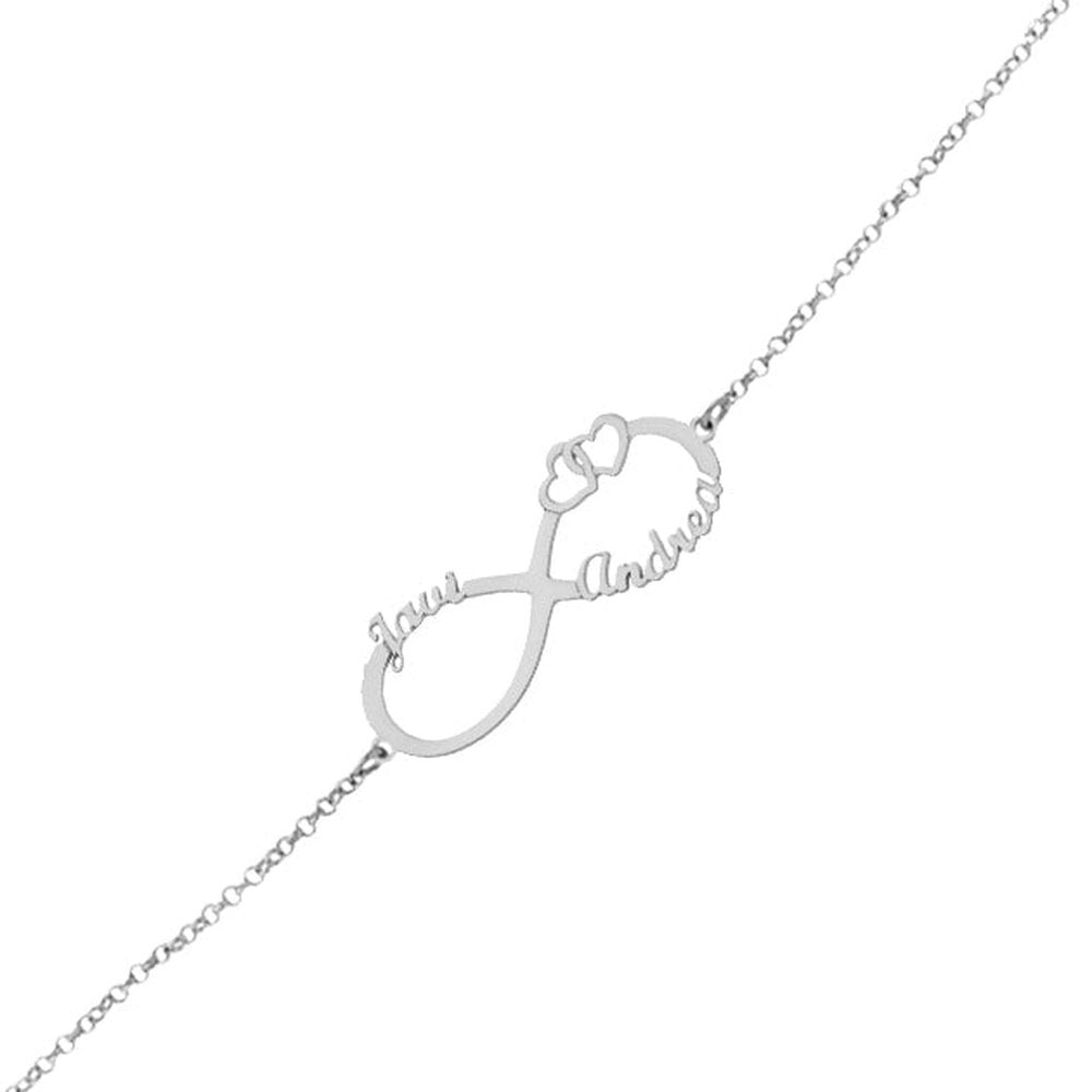 Pulsera Plata Infinito Personalizada