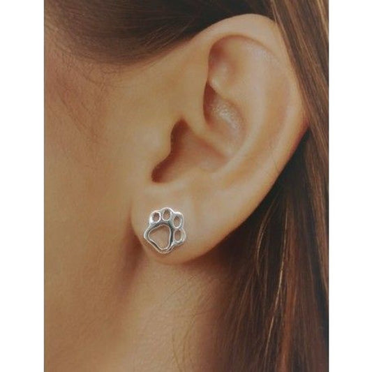 Pendiente Plata Huella