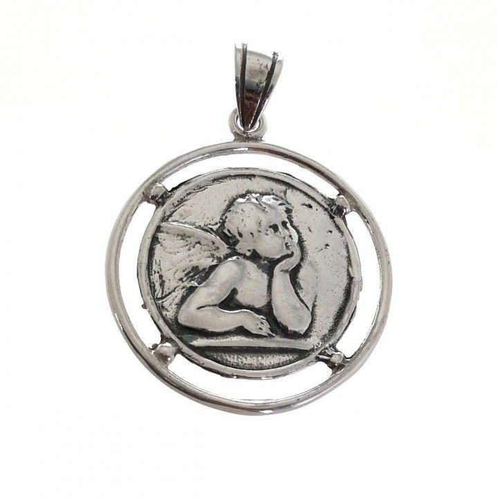 Colgante Ángel Plata Grande