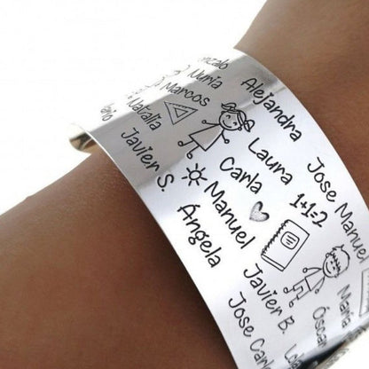 Brazalete Plata Personalizado Profesora