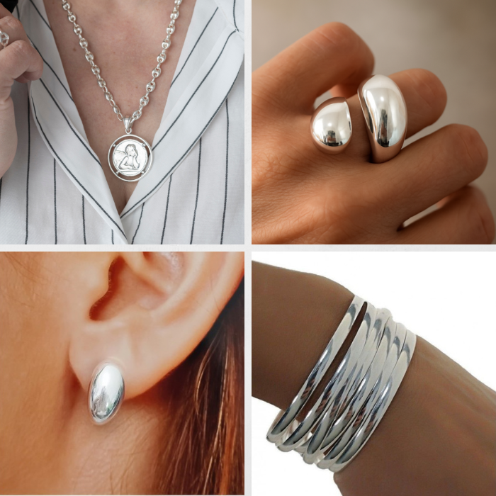 Total Look Plata  New York