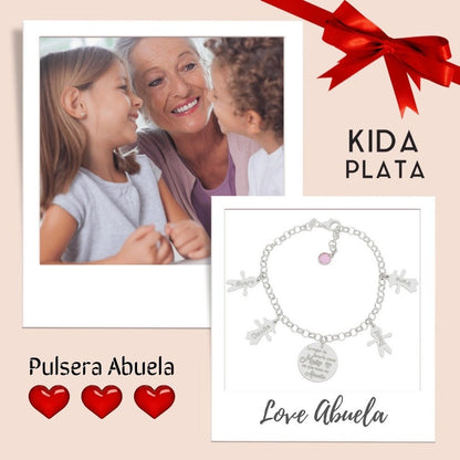 Pulsera Plata Abuela con Nietos