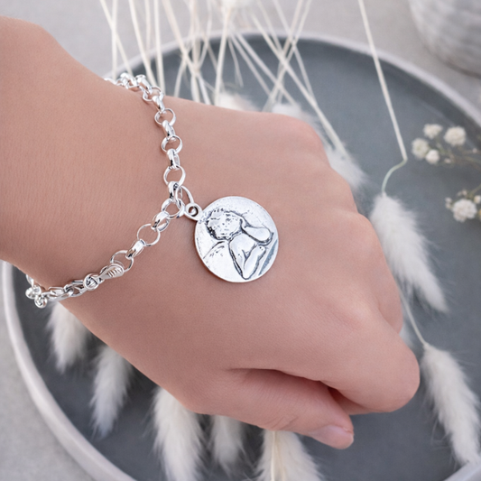 Pulsera Angel Protector Plata