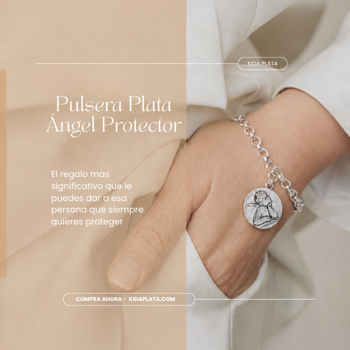 Pulsera Angel Protector Plata