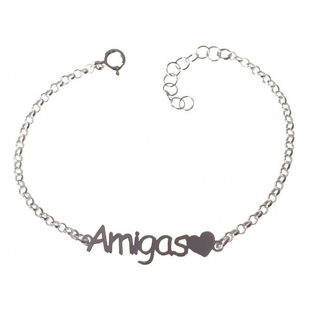 Pulsera Plata Amigas