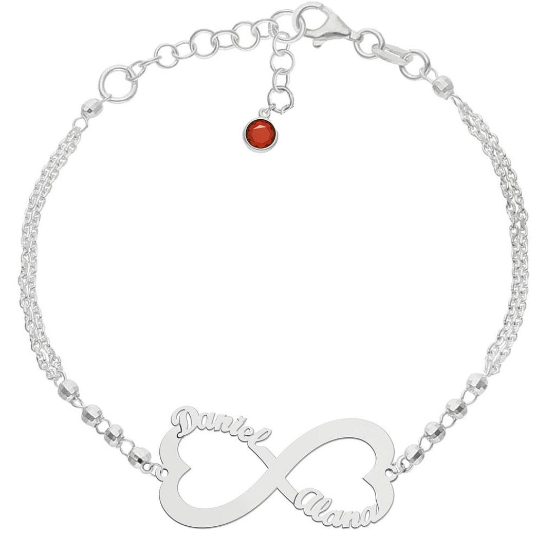 Pulsera Plata Enamorados