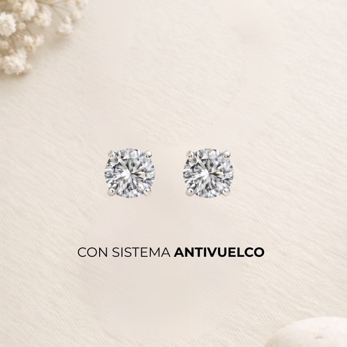 Pendientes White Diamonds mini Plata