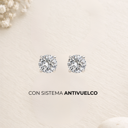 Pendientes White Diamonds mini Plata