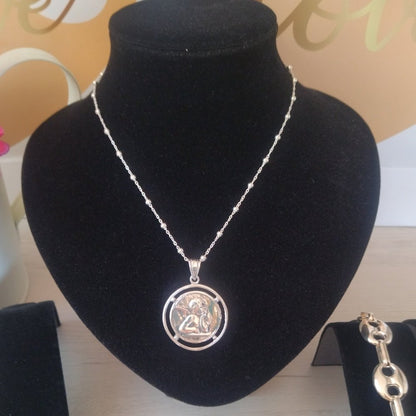 Combi 7 Ángel Protector Cadena Bolitas