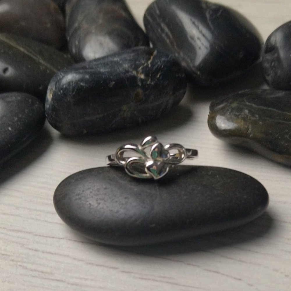 Anillo Plata varios corazones
