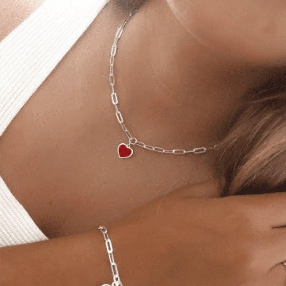Collar Plata Suspiros de amor