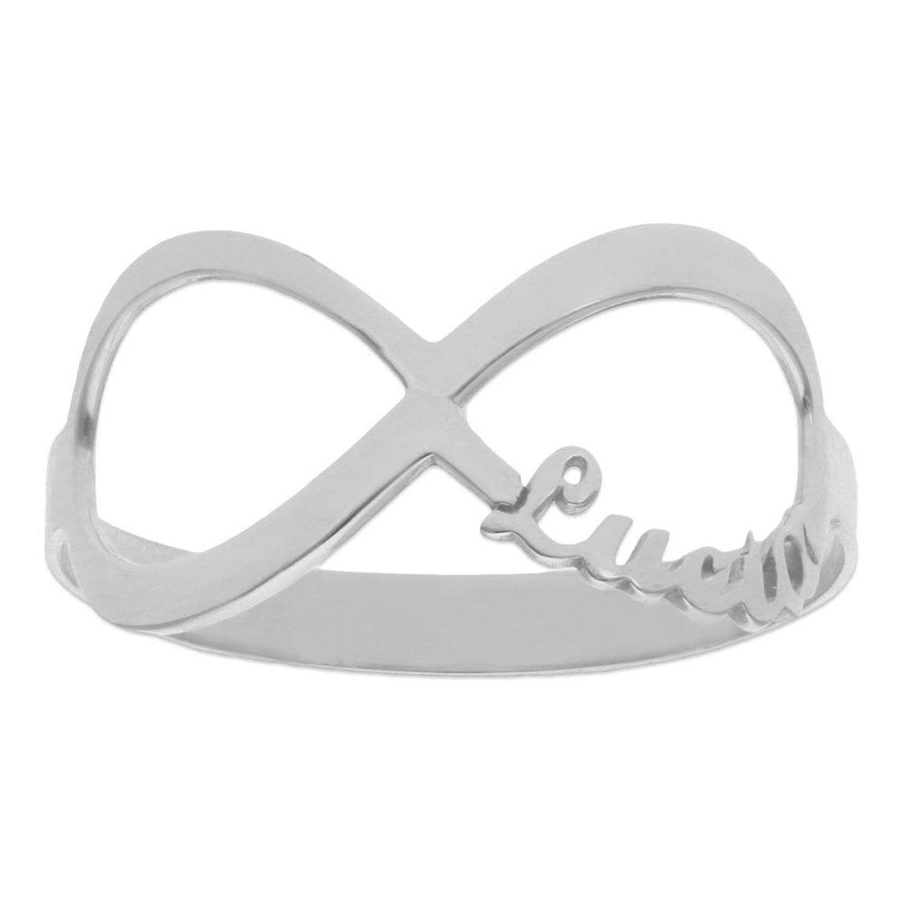 Anillo Plata Infinito Nombre