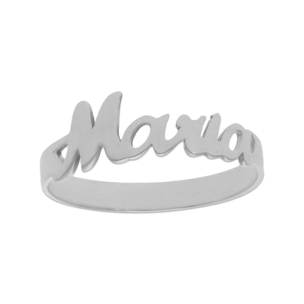 Anillo Plata Nombre-Kida Plata-anillo personalizado,anillo plata nombre,plata