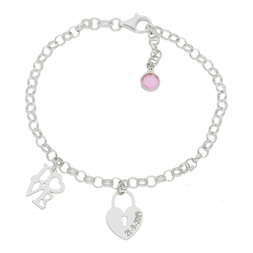 Pulsera Plata Love