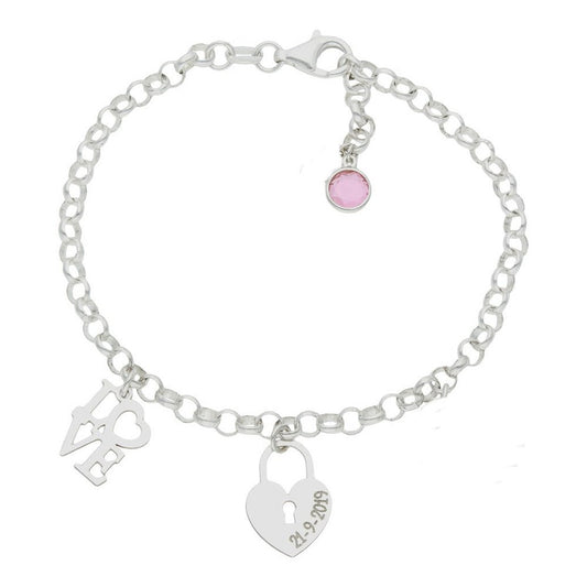 Pulsera Plata Love