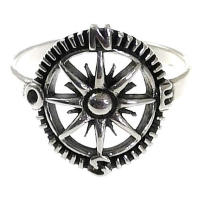 Anillo Plata Rosa de los Vientos