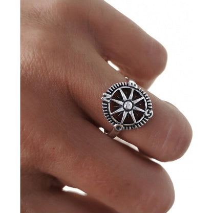 Anillo Plata Rosa de los Vientos