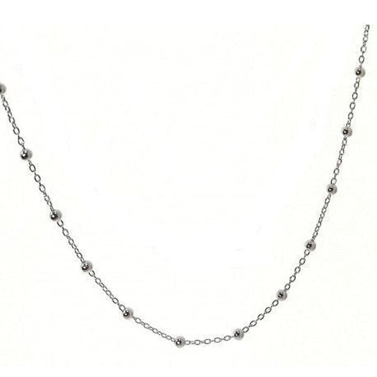 Cadena Plata Bolitas