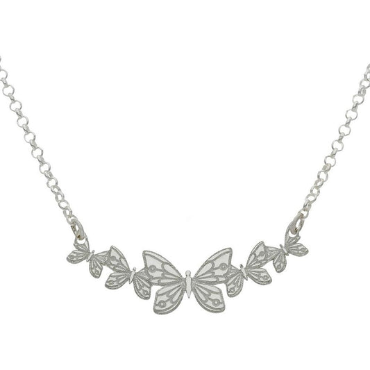 Collar Plata Mariposas