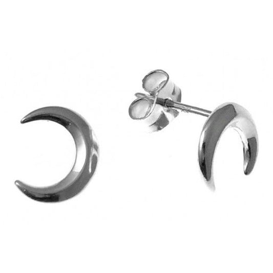 Pendientes Plata Luna