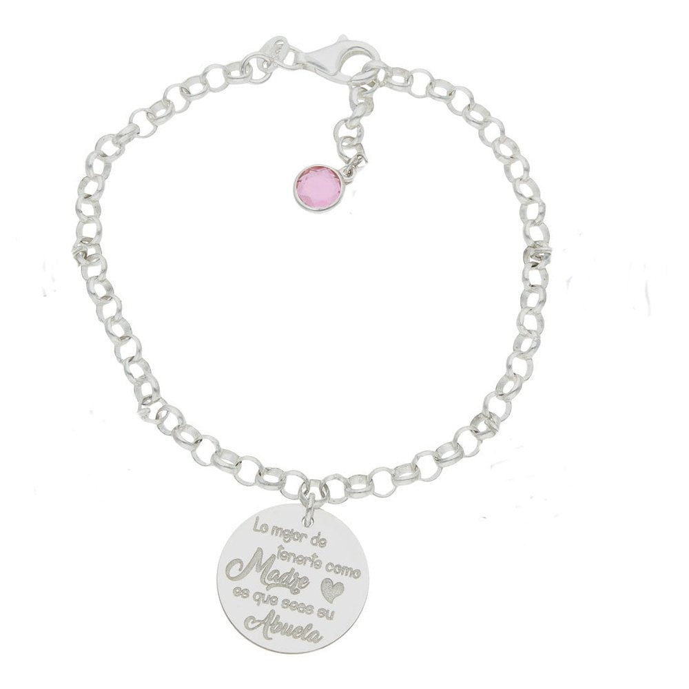 Pulsera Plata Abuela sencilla