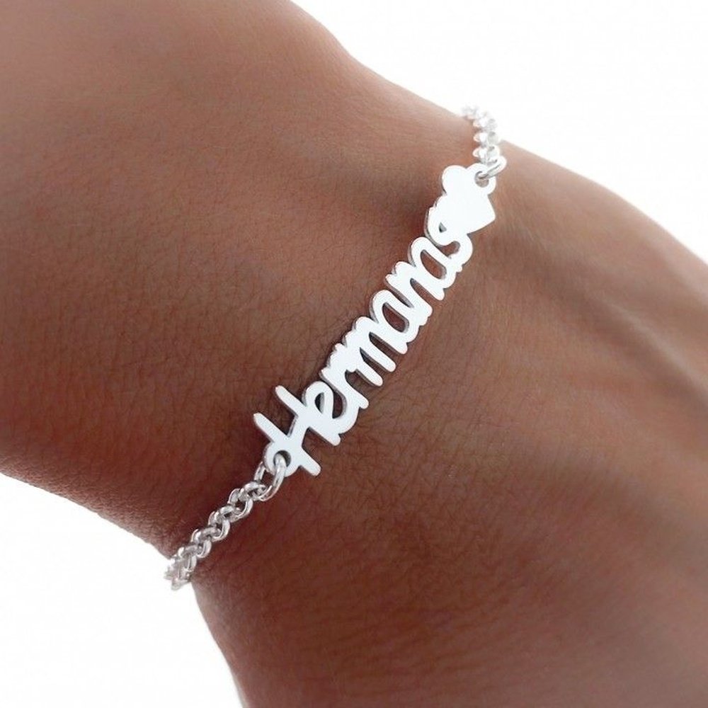 Pulsera Plata Hermanas