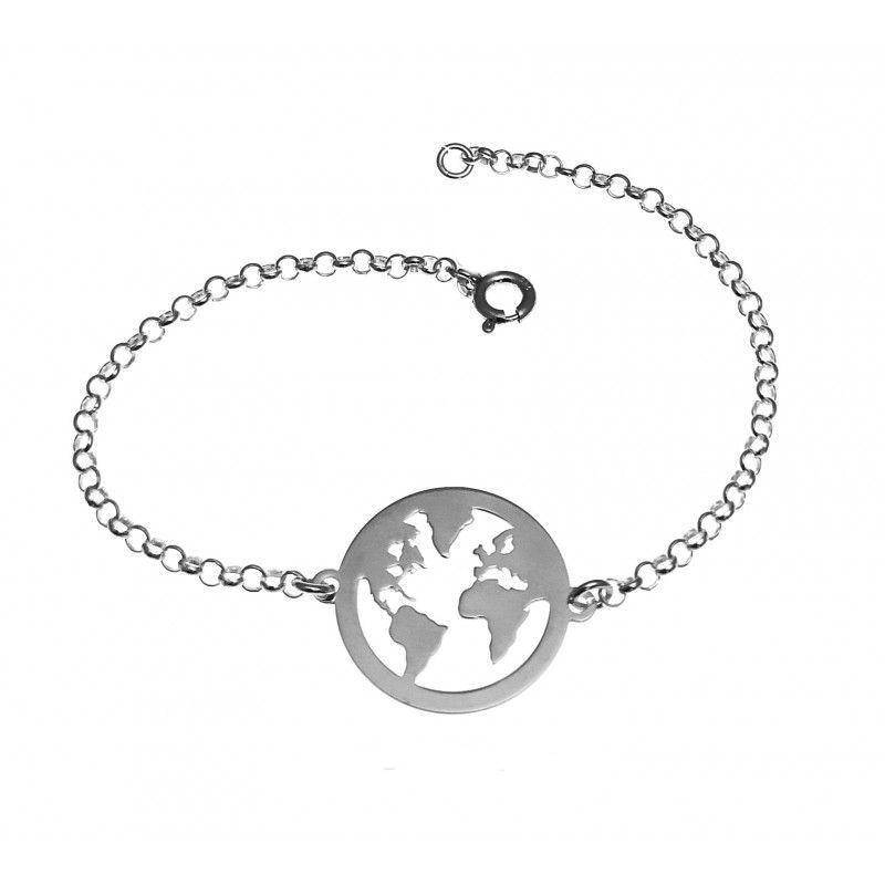 Pulsera Plata Mujer Mundo-Kida Plata-pulsera barata,pulsera mundo,pulsera plata,Pulsera Plata barata,pulsera plata mundo