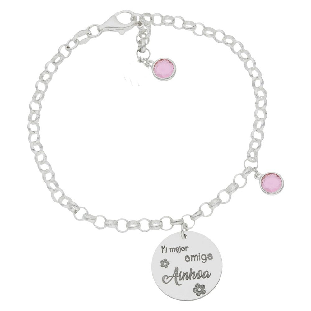 Pulsera Plata A la mejor Amiga