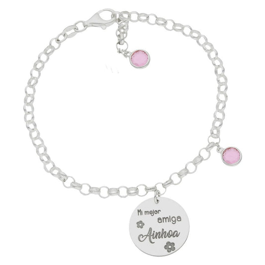 Pulsera Plata A la mejor Amiga