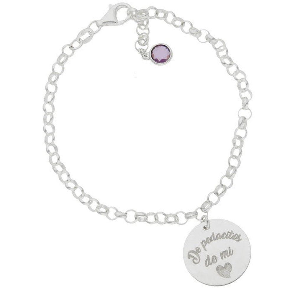 Pulsera Plata De pedacitos de mi