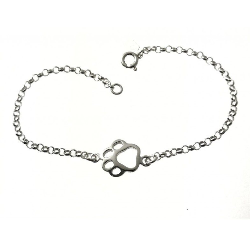 Pulsera Plata Una Huella