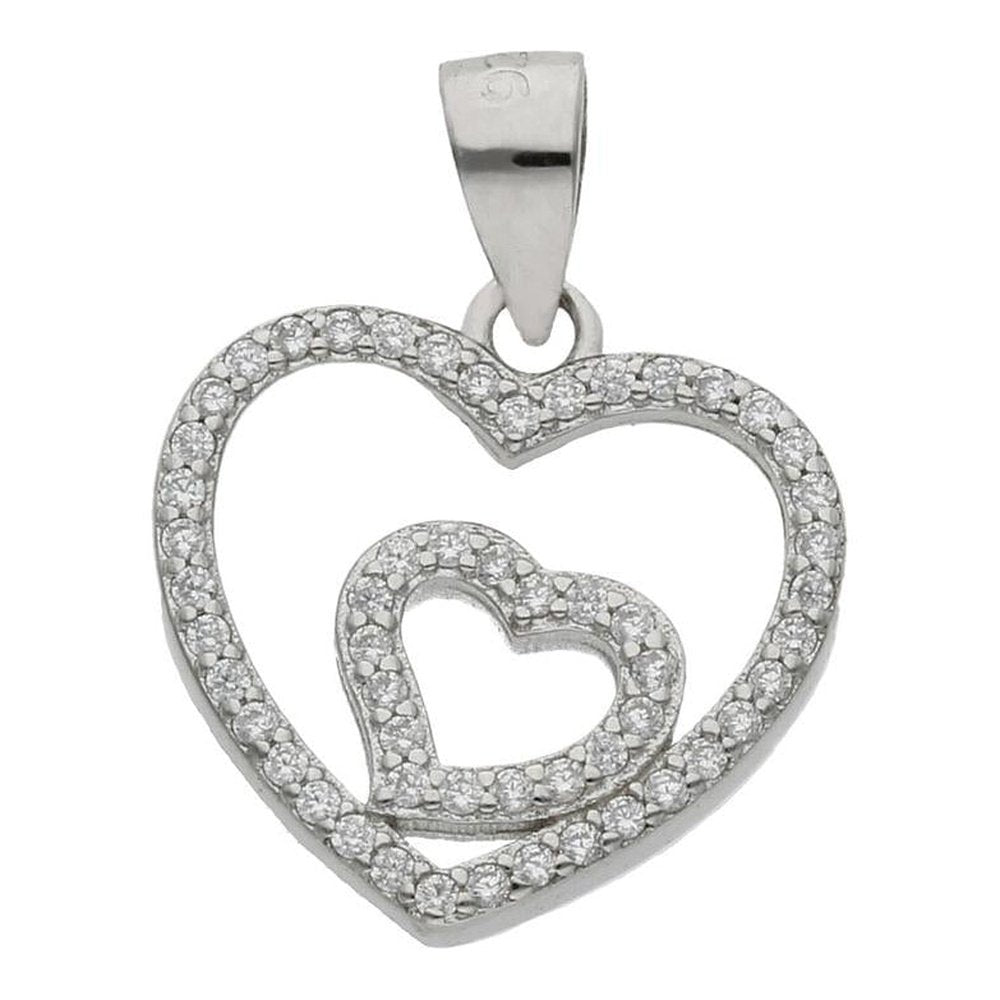 Colgante Corazones Plata