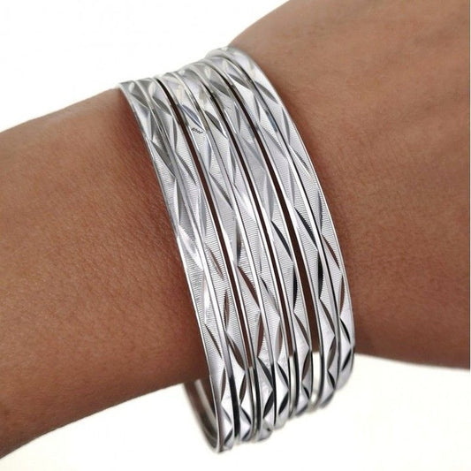 Semanario Plata Zig Zag a medida